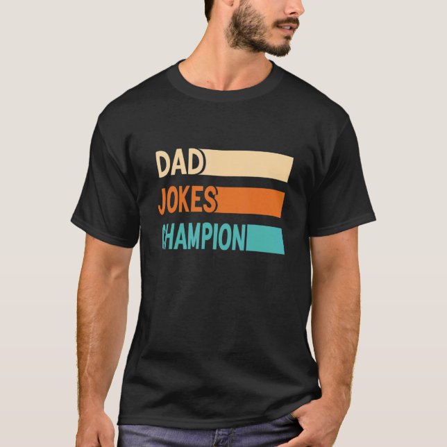 Manar Pappa Jokes Champion Fars dag 2022 Pappa R T Shirt (Framsida)