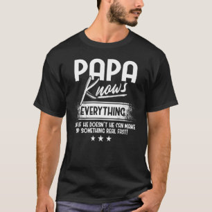 Manar Pappa känner till allt pappa Fars dag T Shirt