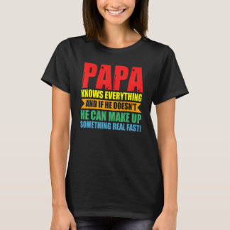 Manar Pappa känner till allt Pappa T Shirt