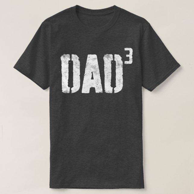 Manar Pappa Kuba Pappa av tre Fars dag T Shirt (Design framsida)