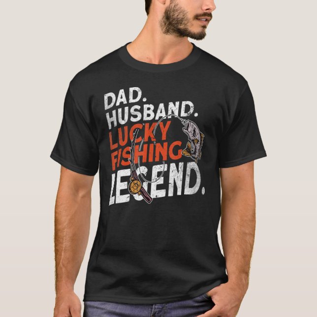 Manar Pappa Make Lucky Fishing Legend Fishing Fis T Shirt (Framsida)