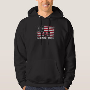 Manar Pappa Man Myth Legend Fars dag Amerika Hoodie
