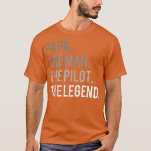 Manar Pappa människan, piloten, den ledande flyglä T Shirt