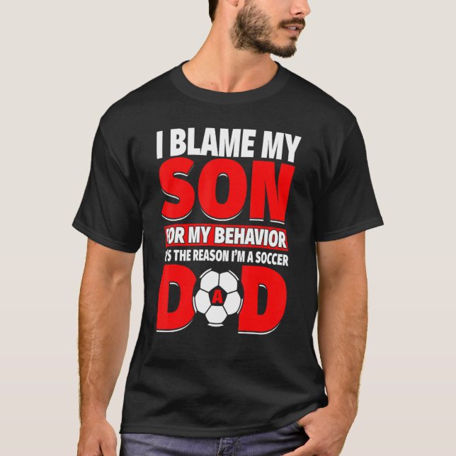 Manar, Pappa med son som spelar sin orsak T Shirt (Framsida)