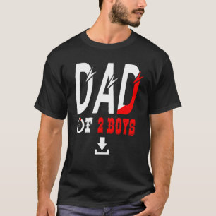Manar Pappa med två pojkar Far eller farfar av 2 K T Shirt