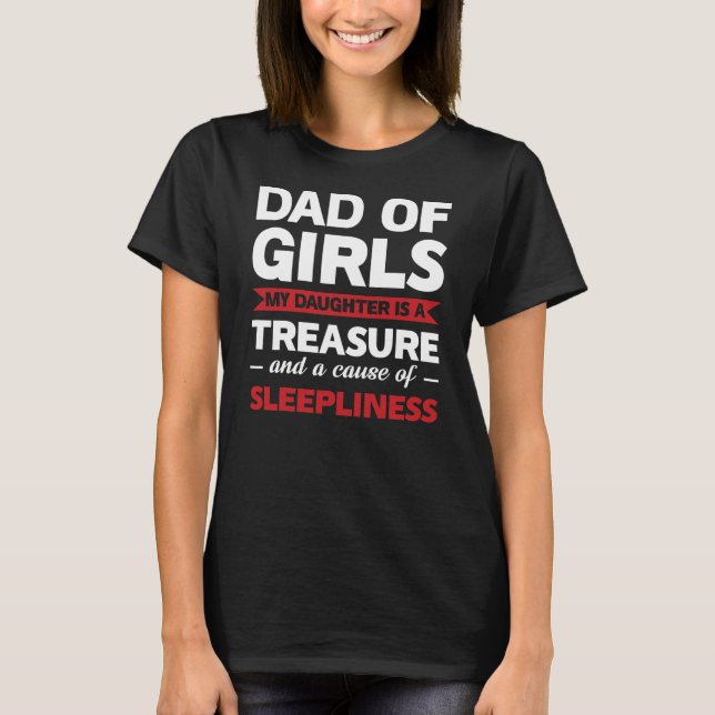 Manar pappa, mina dagsdotter pappa  t shirt (Framsida)