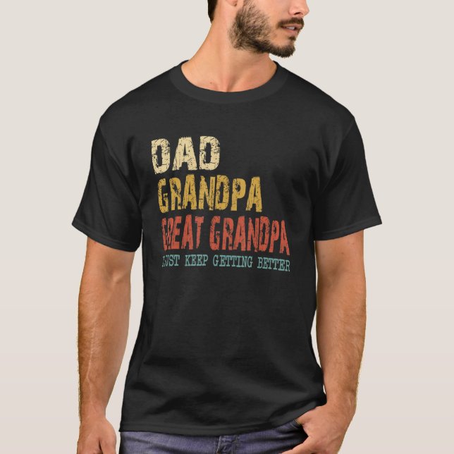 Manar Pappa morfar Underbar morfar jag bara Behåll T Shirt (Framsida)
