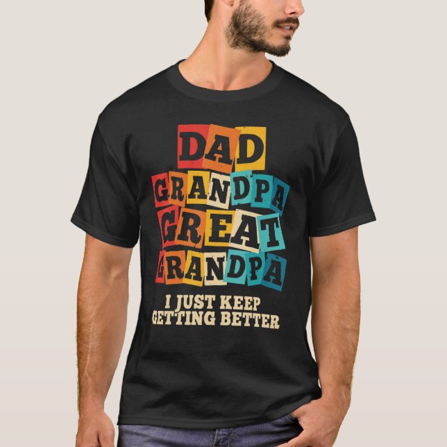 Manar Pappa morfar Underbar morfar jag bara Behåll T Shirt (Framsida)