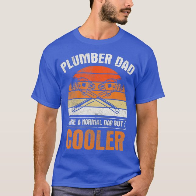 Manar Pappa Normal Cooler Pipefitter Pipefitting T Shirt (Framsida)