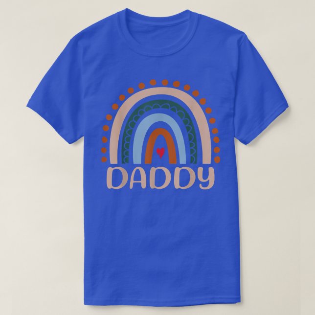 Manar pappa Rainbow, Boho Rainbow pappa, Coola Pap T Shirt (Design framsida)