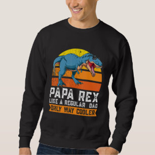 Manar Pappa Rex som en vanlig Pappa-kylare F Lång Ärmad Tröja