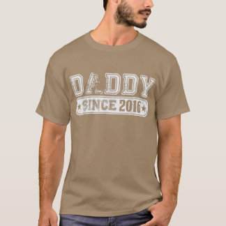 Manar pappa sedan 2016 T Fars dag New Pappa Gift Shirt