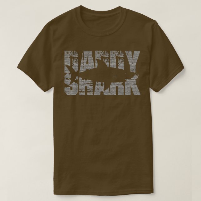 Manar pappa Shark Funny Shark T Shirt (Design framsida)