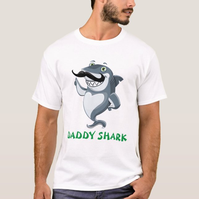 Manar Pappa Shark T Shirt (Framsida)