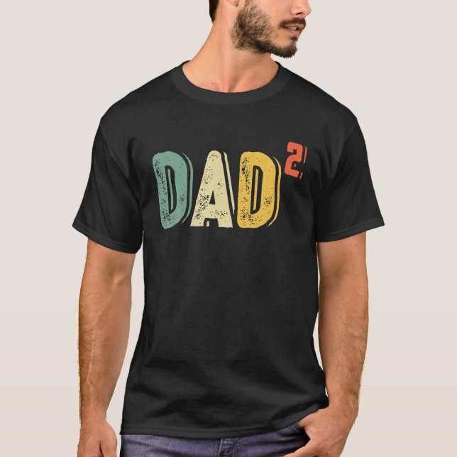 Manar Pappa ska bestå av 2 barn - 2:a Pappa i kvad T Shirt (Framsida)