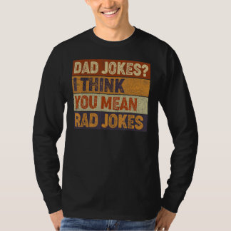 Manar Pappa skämtar i Tänka Du Elak Rad Jokes Far' T Shirt