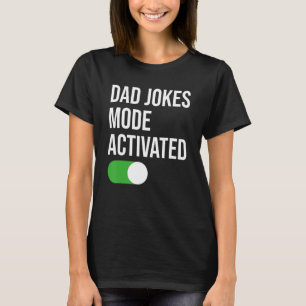 Manar Pappa skämtläge aktiverat Fars dag Funny Tjo T Shirt