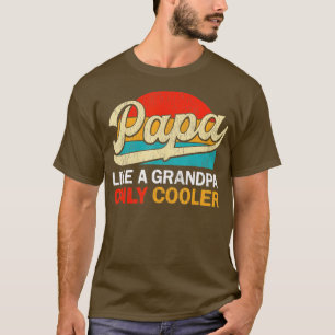 Manar PAPPA som en farfar-kylare, Funny pappa de T Shirt