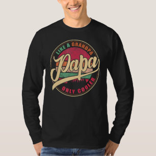 Manar Pappa som en farfar som bara kyler Pappa Pap T Shirt