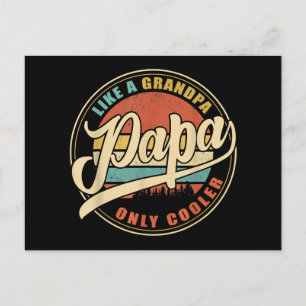 Manar PAPPA som en "Grandpa ONLY COOLER Funny Papp Vykort