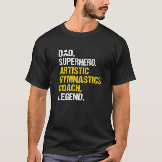 Manar Pappa superhjälte Konstnästlig gymnastics Co T Shirt