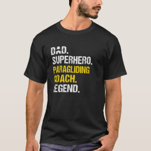 Manar Pappa superhjälte Paragliding Coach Funny Hu T Shirt