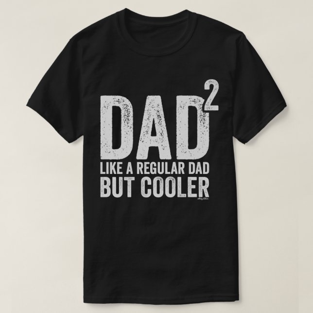 Manar Pappa till andra Pappan av 2 Kids Square T Shirt (Design framsida)