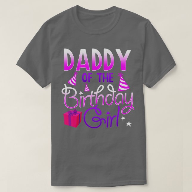 Manar pappa till Birthday Girl lustig gåva till Bi T Shirt (Design framsida)