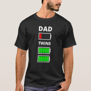 Manar Pappa - Twillingar med låg batterinivå för F T Shirt