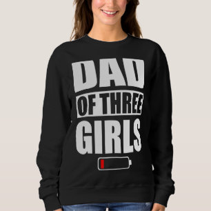 Manar Pappa vid 3 flickor tre döttrar Fars dag T Shirt