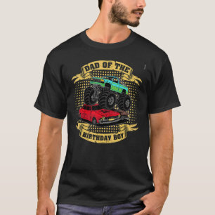 Manar Pappa vid födelsedagskorgen Retro Monster La T Shirt