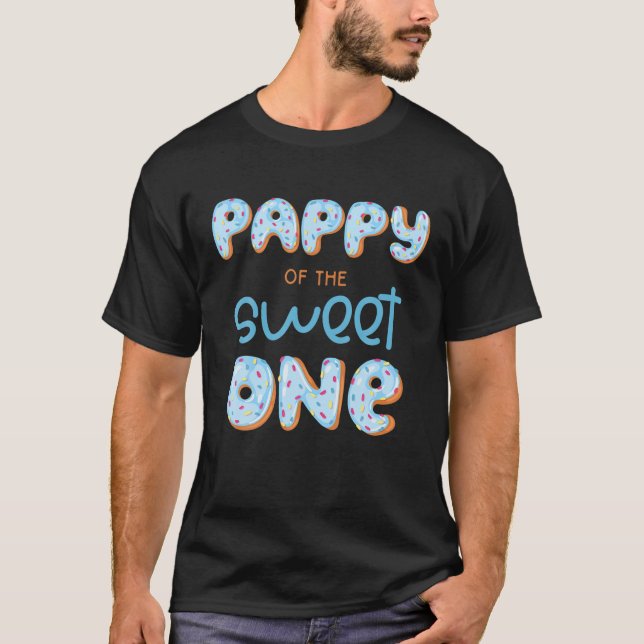 Manar Pappy Den gode en donut-pojken 1:a födelseda T Shirt (Framsida)