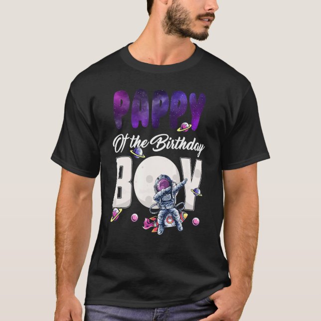 Manar Pappy of the Birthday Astronaut Boy Space T Shirt (Framsida)