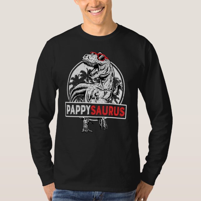 Manar Pappysaurus Rex Dinosaur Pappy Saurus Far' T Shirt (Framsida)