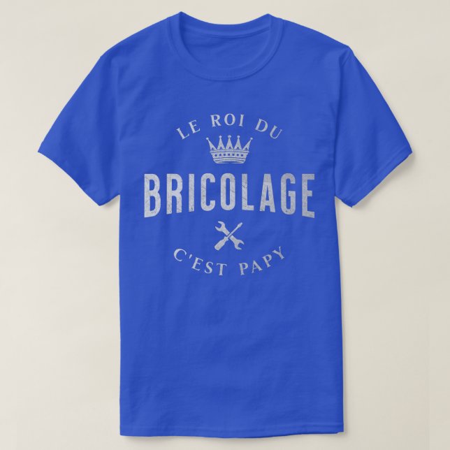 Manar Papy roi du bricolage humor grands peres cad T Shirt (Design framsida)