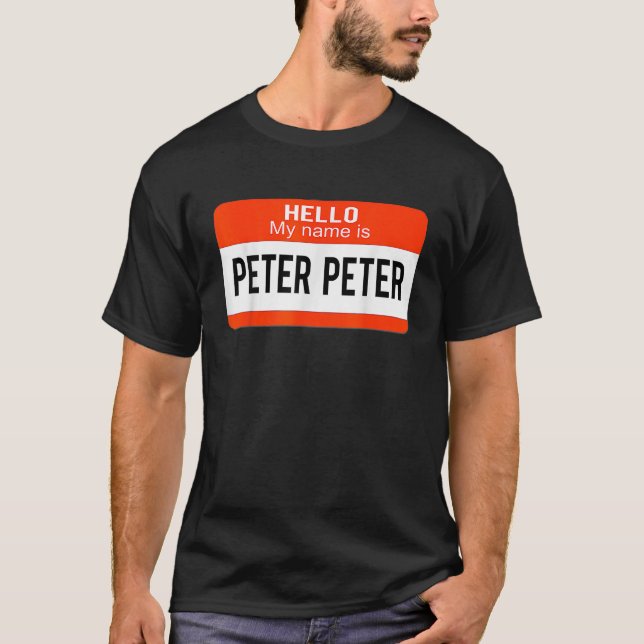 Manar Par Costume Peter Pumpkin Eater Stänk Ha T Shirt (Framsida)