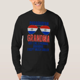 Manar Paraguayan Grandma Paraguay Flagga Sunglass T Shirt