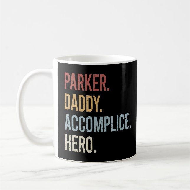 Manar Parker pappa Accomce Hero Retro Stil Vint Kaffemugg (Vänster)