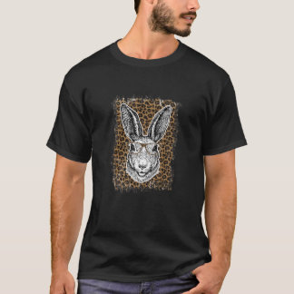 Manar Påskhare Leopard Skriv ut egg Hunt Animal Lo T Shirt