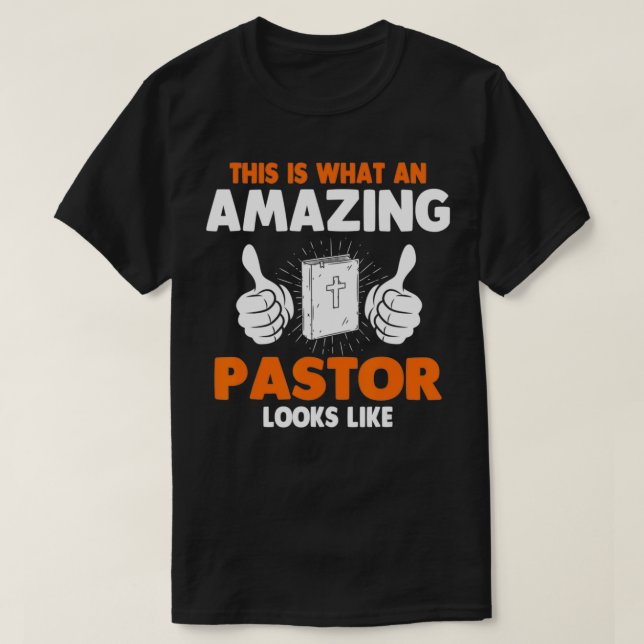 Manar Pastor Religiösa Church T Shirt (Design framsida)