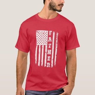 Manar Patriotic American Flagga Day - Pappa TShi T Shirt