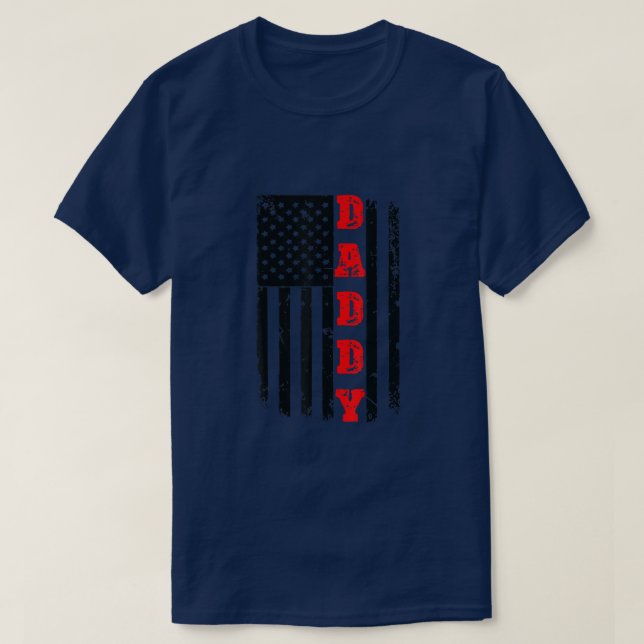 Manar Patriotic American Pappa Far Day - TShirt  T Shirt (Design framsida)
