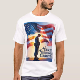 Manar Patriotic Design T-Shirt Memorial Day Modig