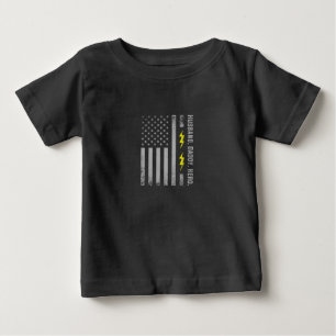 Manar Patriotic Electrician Pappa American Flagga T Shirt