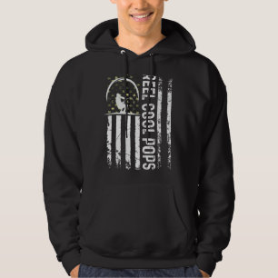 Manar Patriotic Flagga Reel Coola Pops for pappa H Hoodie