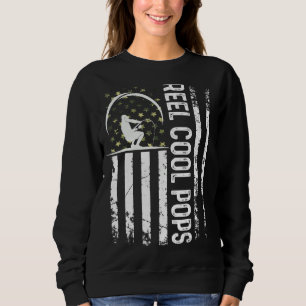 Manar Patriotic Flagga Reel Coola Pops for pappa H T Shirt