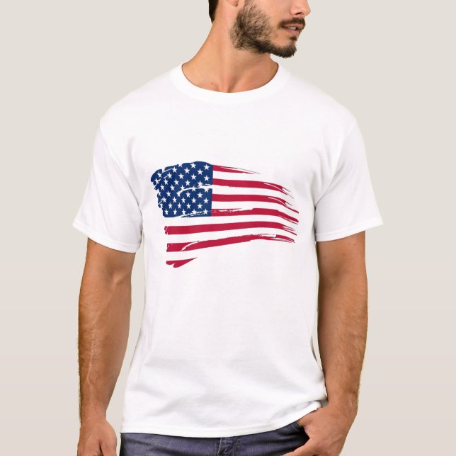 Manar Patriotic Flagga Shirt Tröja (Framsida)