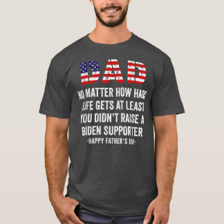 Manar Patriotic Pappa Fars dag American Flagga Clo T Shirt