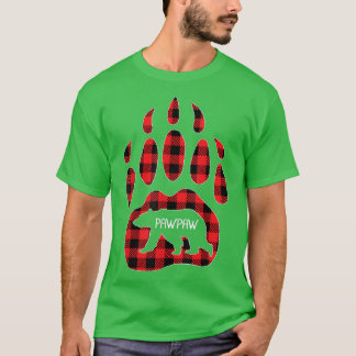 Manar Pawpaw Bear Red Play Buffalo Pawpaw Matching T Shirt