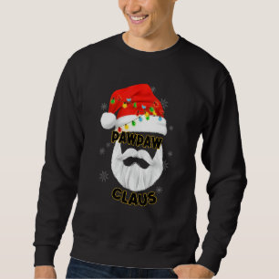 Manar Pawpaw Claus Santa Hat & Beards Grandpa Chri Lång Ärmad Tröja